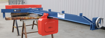 2.5 Tonne Counter Balance Lifting Beam Designed To Lift Centrifuge Components Outside The Working Area Of The Overhead Crane. This Beam Features A Moveable Weight To Keep The Beam Level In Both The Loaded And Unloaded Condition.