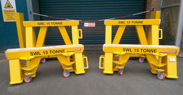 15 Tonne Mobile Trestles Designed To Automatically Stabilise Under Load