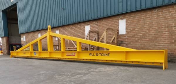 20 Tonne X 12m Low Headroom Multipoint Lifting Beam With Single Crane Eye Top Lift